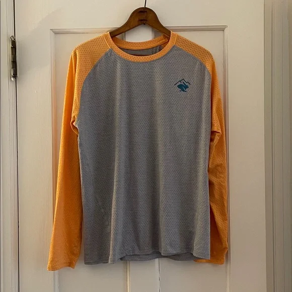 Rabbit Running Men’s EZ Tee Long Sleeve Orange | Size L - Picture 3 of 7